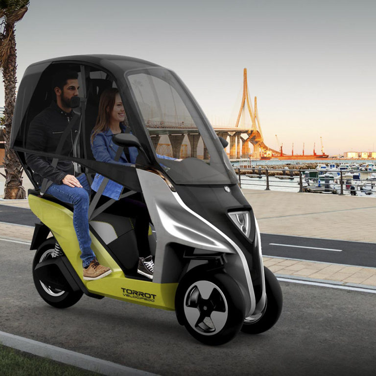 The Torrot Velocípedo is a new concept of three wheeled electric and interconnected vehicle on Electric Motorcycles News
