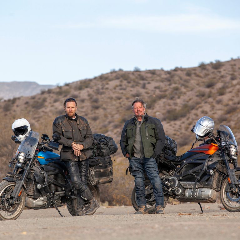 Long Way Up - Ewan McGregor and Charley Boorman - Harley Davidson LiveWire - Rivian - THE PACK - Electric motorcycle news