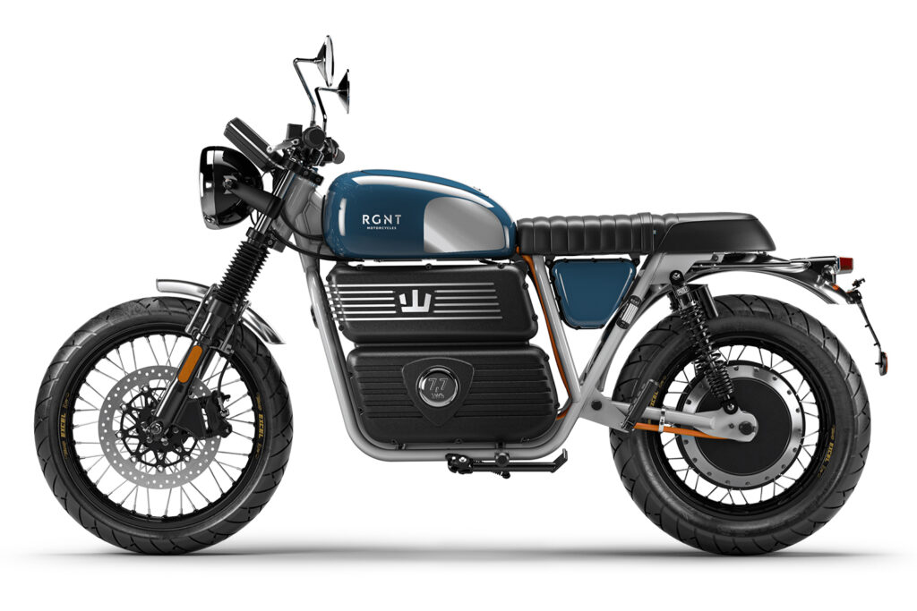 Electric Motorbikes - RGNT scrambler - THE PACK - Electric Motorcycle News