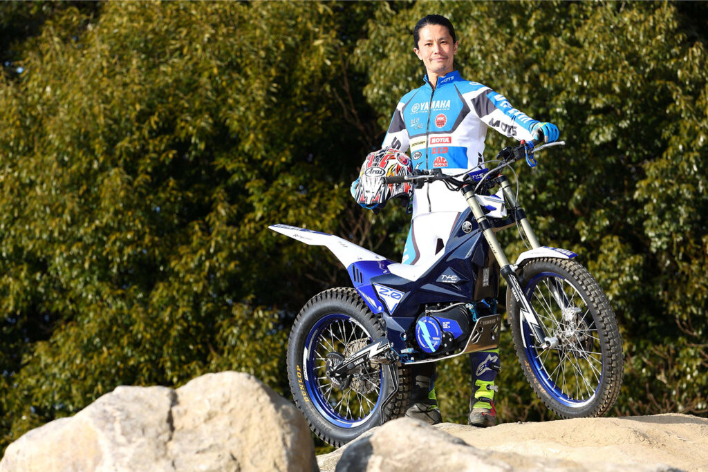 Yamaha TY-E 2.0 entering Round 5 of FIM Trial World Championship in France