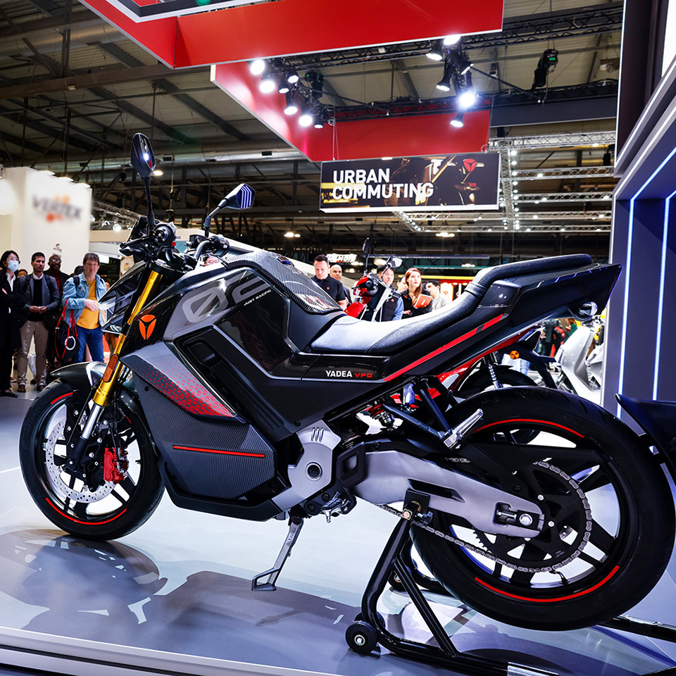 Yadea EICMA 2022 - Keeness VFD - THE PACK - Electric Motorcycle News
