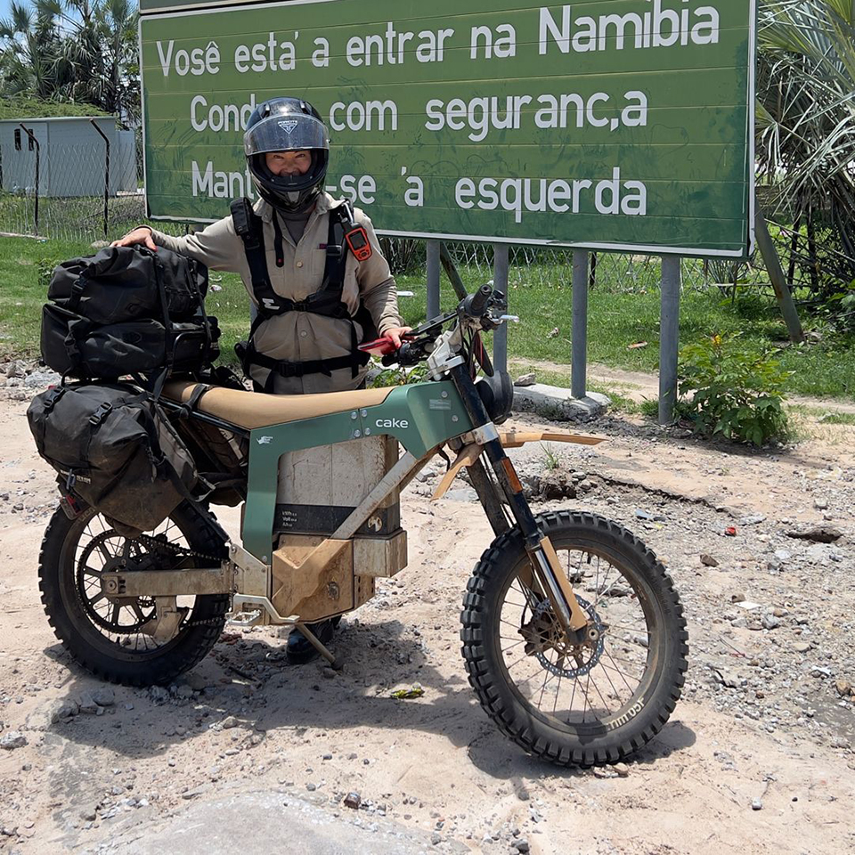Sinje Gottwald is crossing the African Continent on a Kalk AP - THE PACK - Electric Motorcycle News