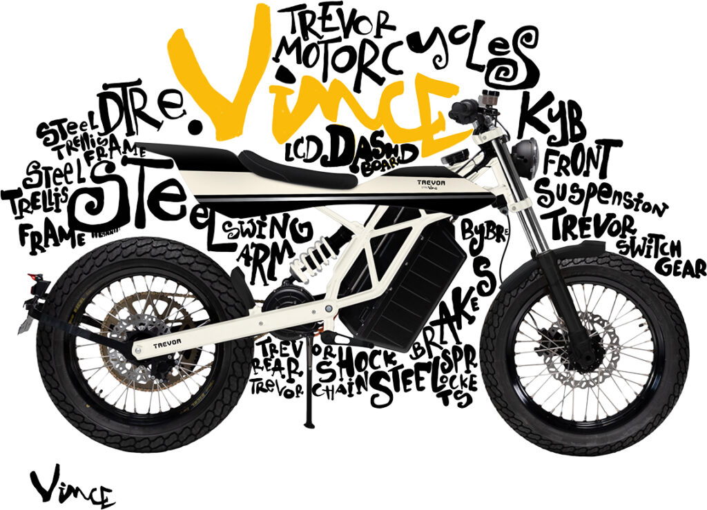 DTRe Vince - Trevor Motorcycles - THE PACK - Electric Motorcycle News