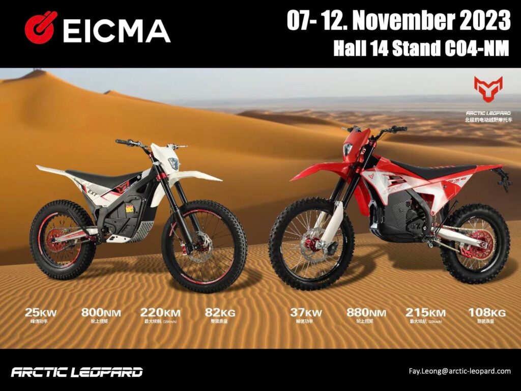Arctic Leopard - THE PACK - Electric Motorcycle News - EICMA 2023