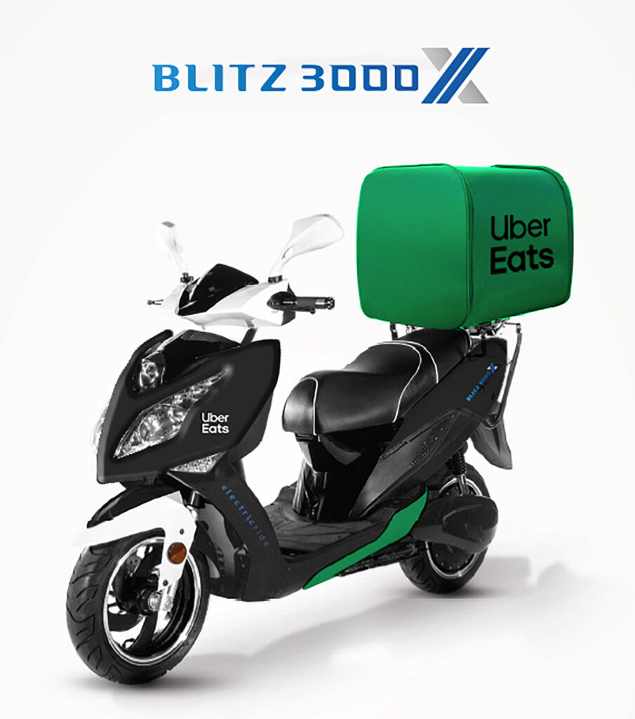 Blitz x Uber Eats collab - THE PACK - Electric Motorcycle News