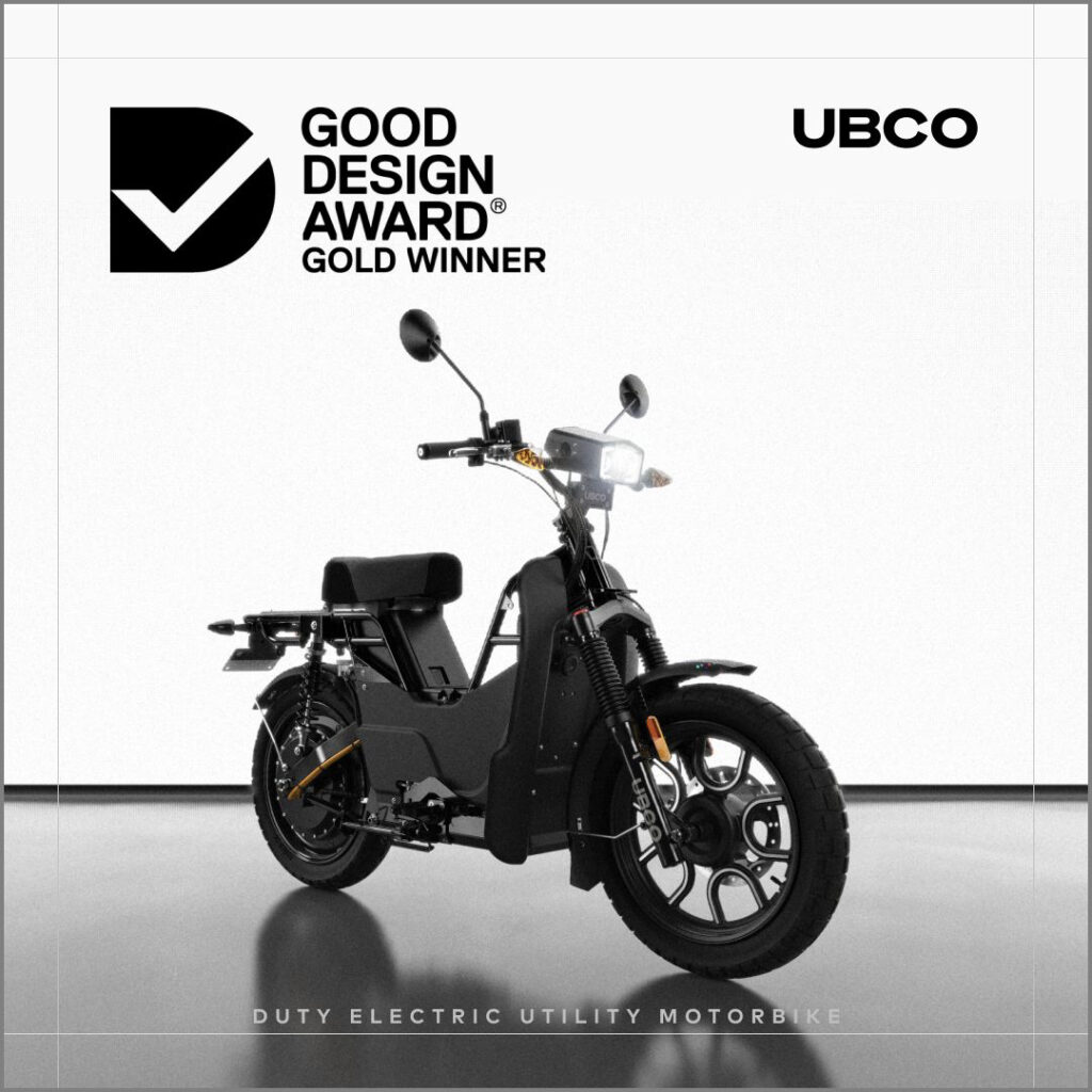 UBCO Duty - Gold Award - THE PACK - Electric Motorcycle News