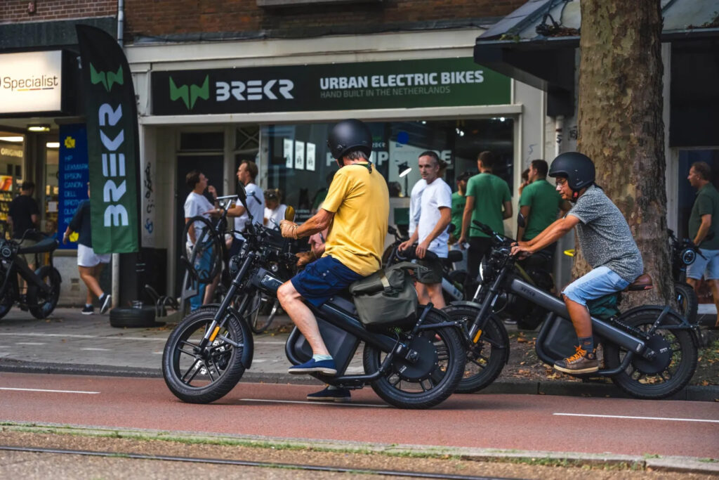 BREKR Pop Up Store Amsterdam - THE PACK - Electric Motorcycle News