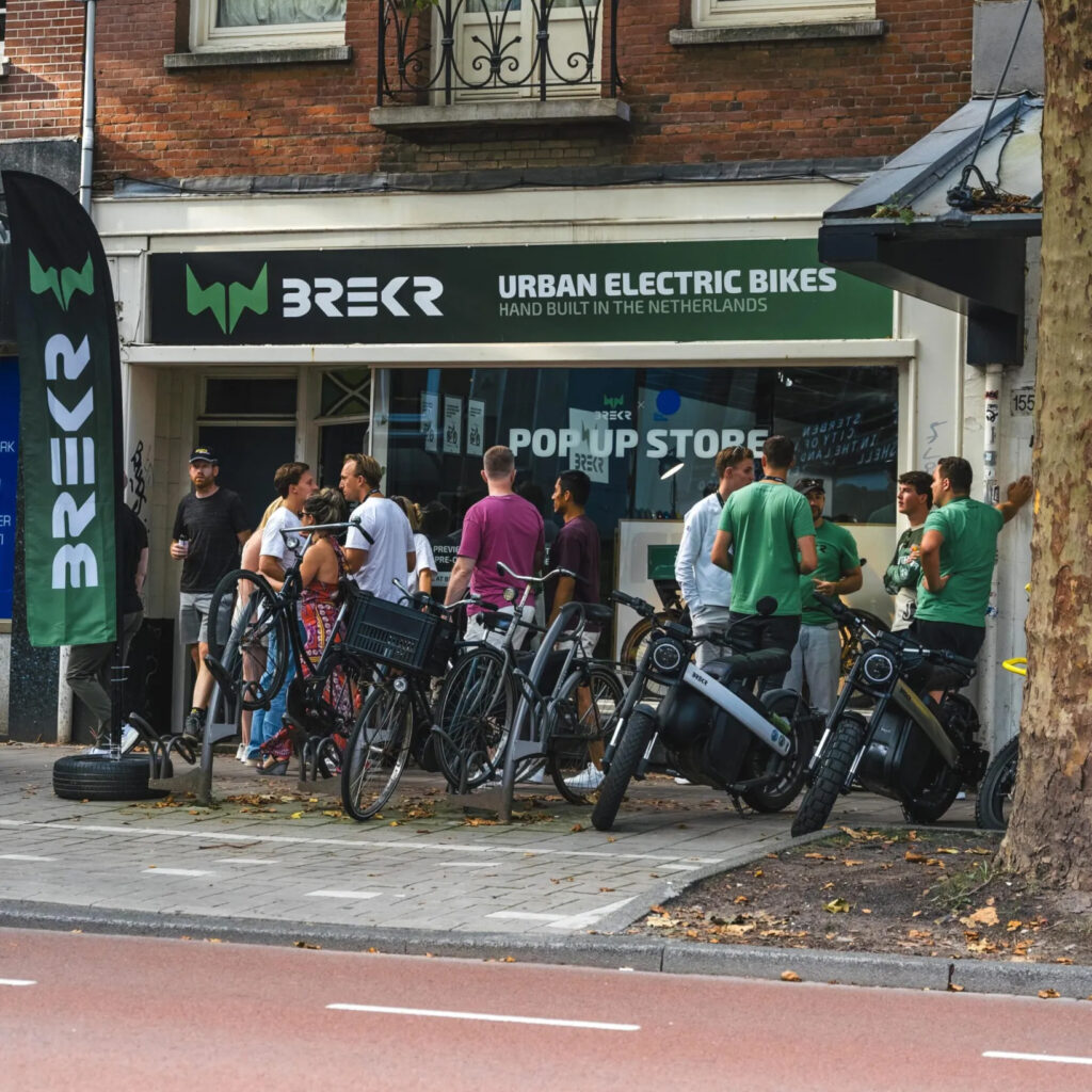 BREKR Pop Up Store Amsterdam - THE PACK - Electric Motorcycle News