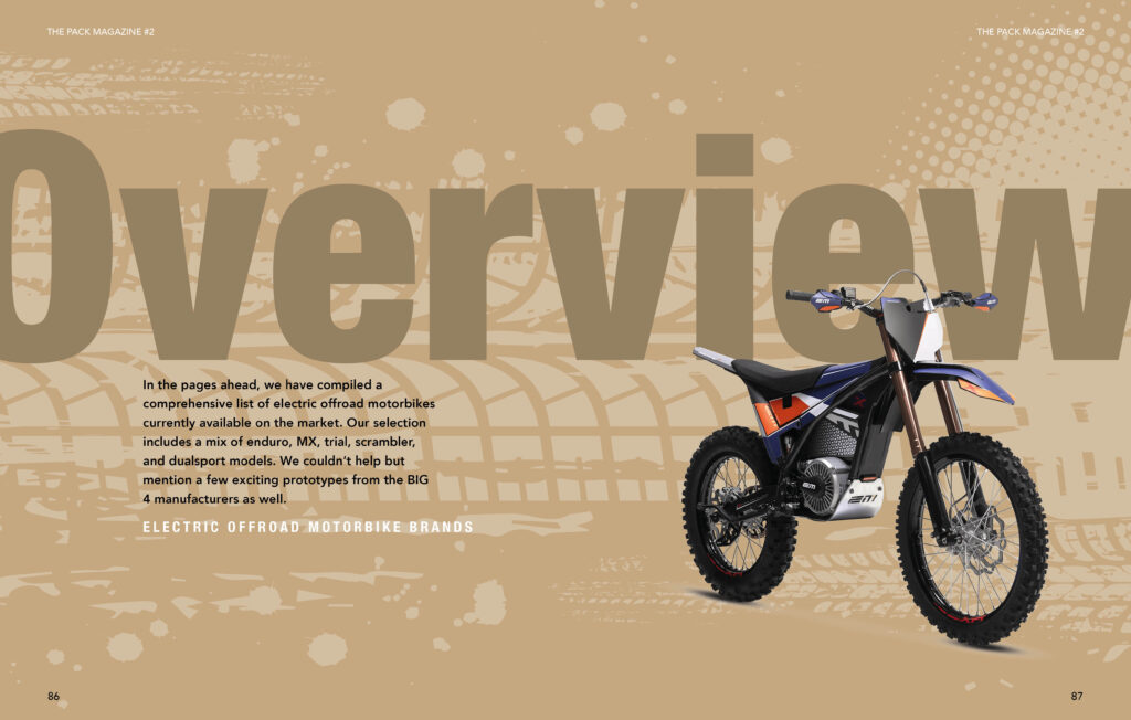 THE PACK Magazine - Electric Motorcycle News - e-offroad special