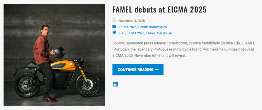 THE PACK - Electric Motorcycle News. MeiaPack 2026