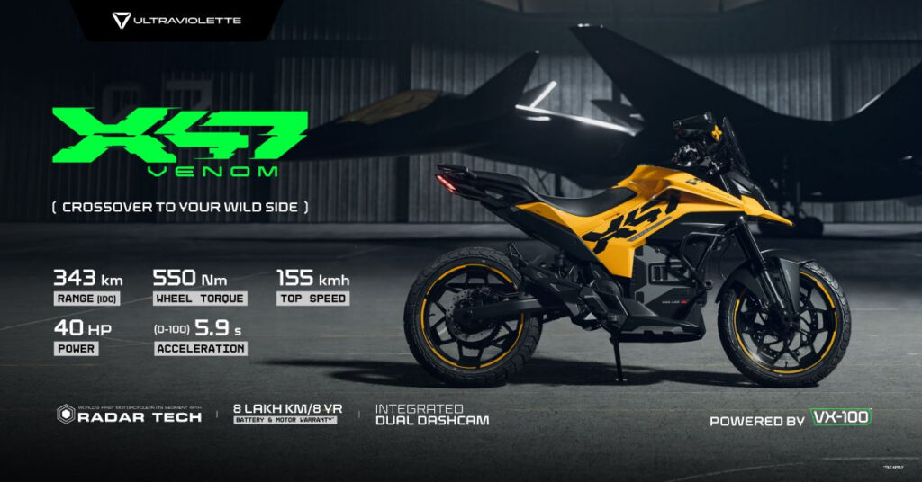 Ultraviolette Automotive - THE PACK - Electric Motorcycle News